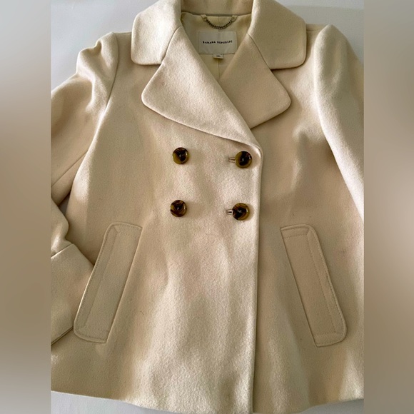 Banana Republic Cream Wool Peacoat - Picture 2 of 7